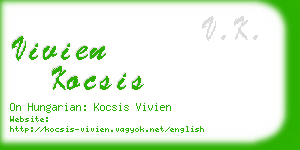 vivien kocsis business card